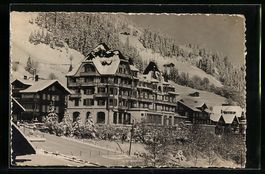 Adelboden, Hotel National im Winterkleid