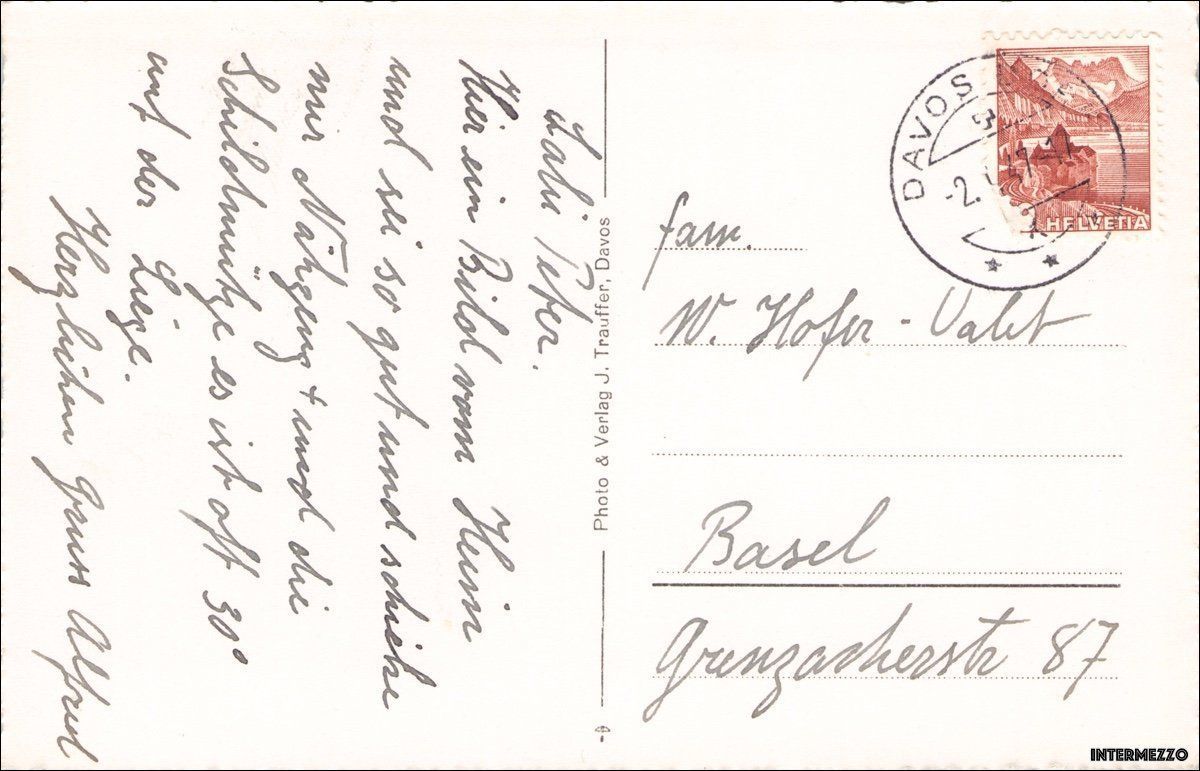Cartes postales: Davos GR // Basler Heilstätte 1947 // Winter – D'occasion à Basel par intermezzo12 1