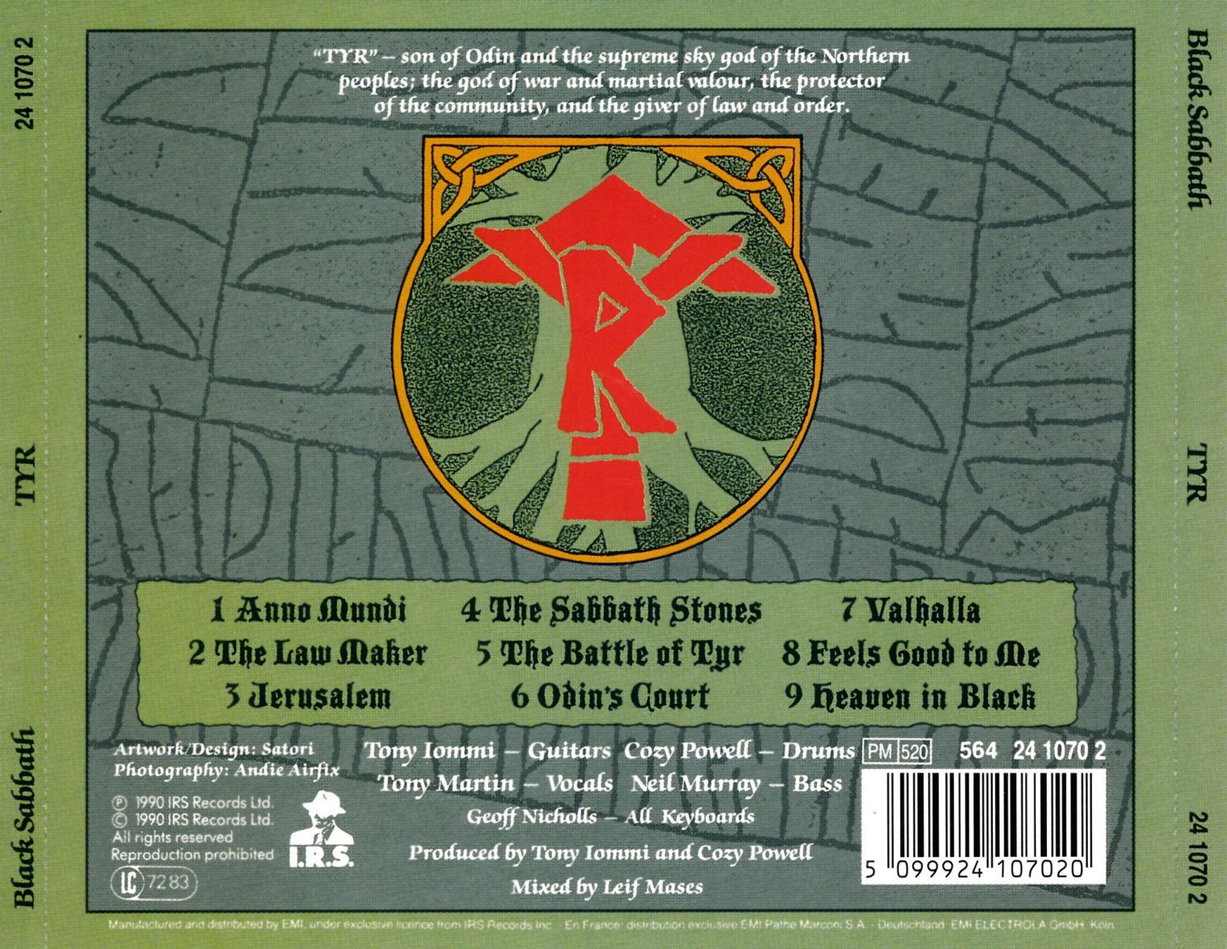 CD: BLACK SABBATH - TYR (CD) – Usato da Hedingen venduto da Studers 1