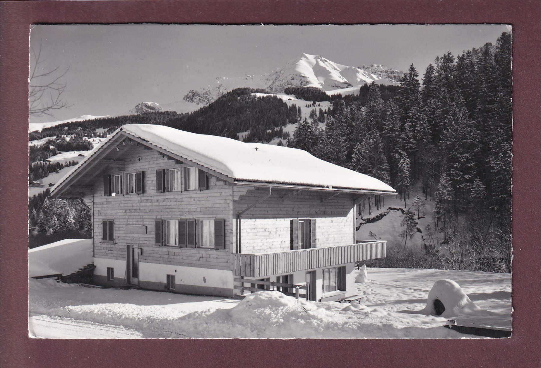 Cartoline postali: ADELBODEN - Ferienheim Bergblick - 1966 – Usato da Pully venduto da nicecards