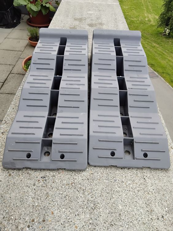 2pcs Auffahrkeil Rund Plus Unterlegkeil Wohnwagen Wohnmobil