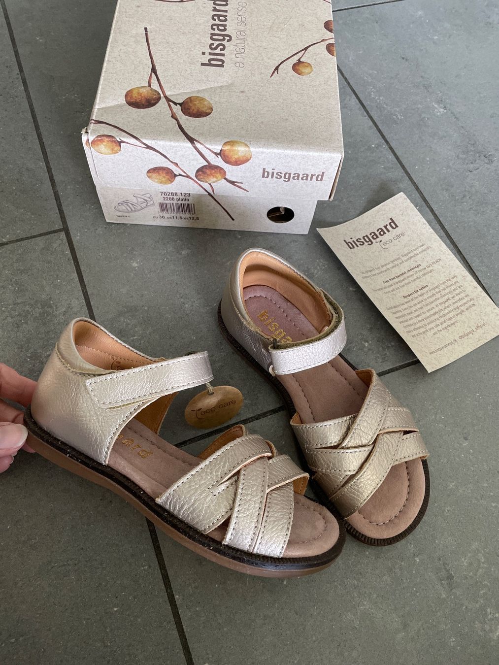 Bisgaard Scarpe per ragazze: Neue Bisgaard Leder-Sandalen – Nuovo e nell'imballaggio originale da Steffisburg venduto da elle013 1