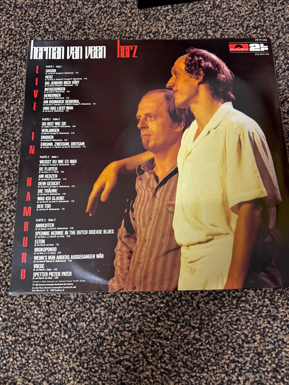 Vinyles: Schallplatte / hermann van veen / herz – D'occasion à Freidorf TG par sarotiko 2