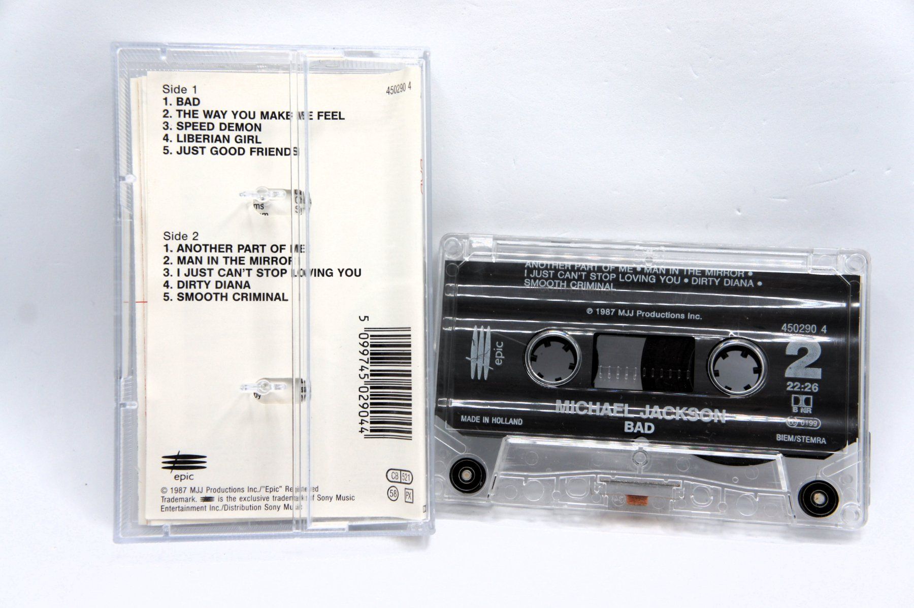 Musicassette: MC Michael Jackson - Bad / Europe Reissue Musikkassette – Usato da Ernetschwil venduto da luisvonerni 1