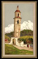 St. Moritz, Schiefer Turm der abgebroche