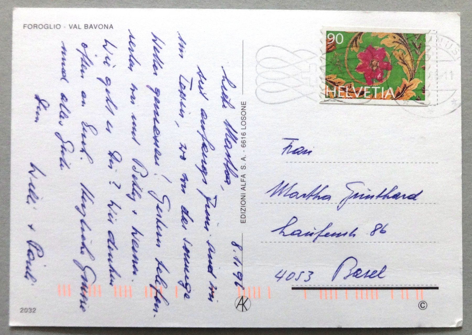 Cartoline postali: Foroglio - Val Bavona – Usato da Fétigny venduto da Billy2miny 1
