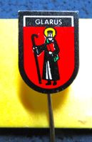 GLARUS KANTONS-WAPPEN KLEIN-FEIN ANSTECKNADEL VINTAGE OLDI