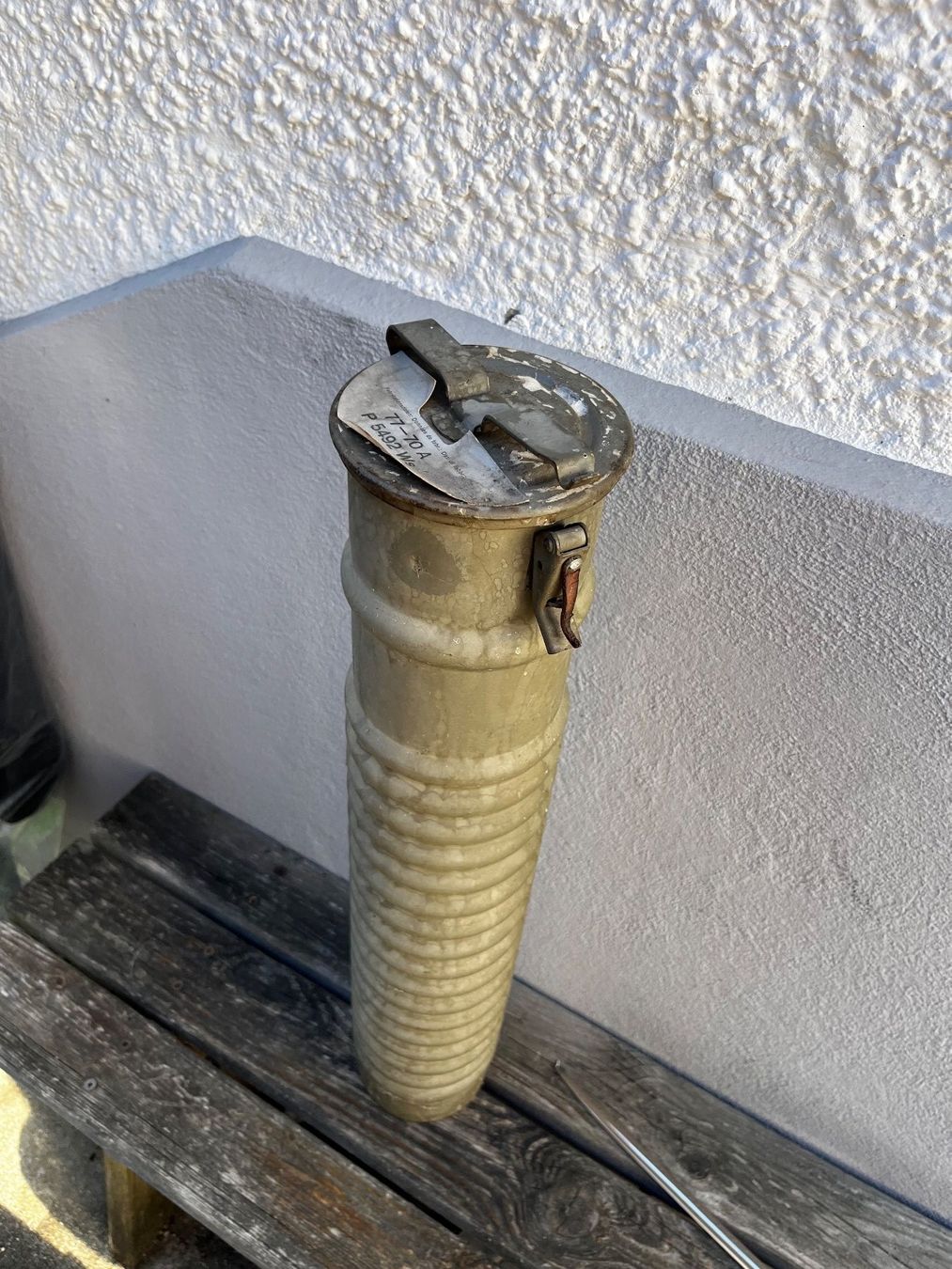 Contenitori & Simili: Schutzmasken-Behälter, Schweizer Armee – Usato da Muttenz venduto da gH5613 2