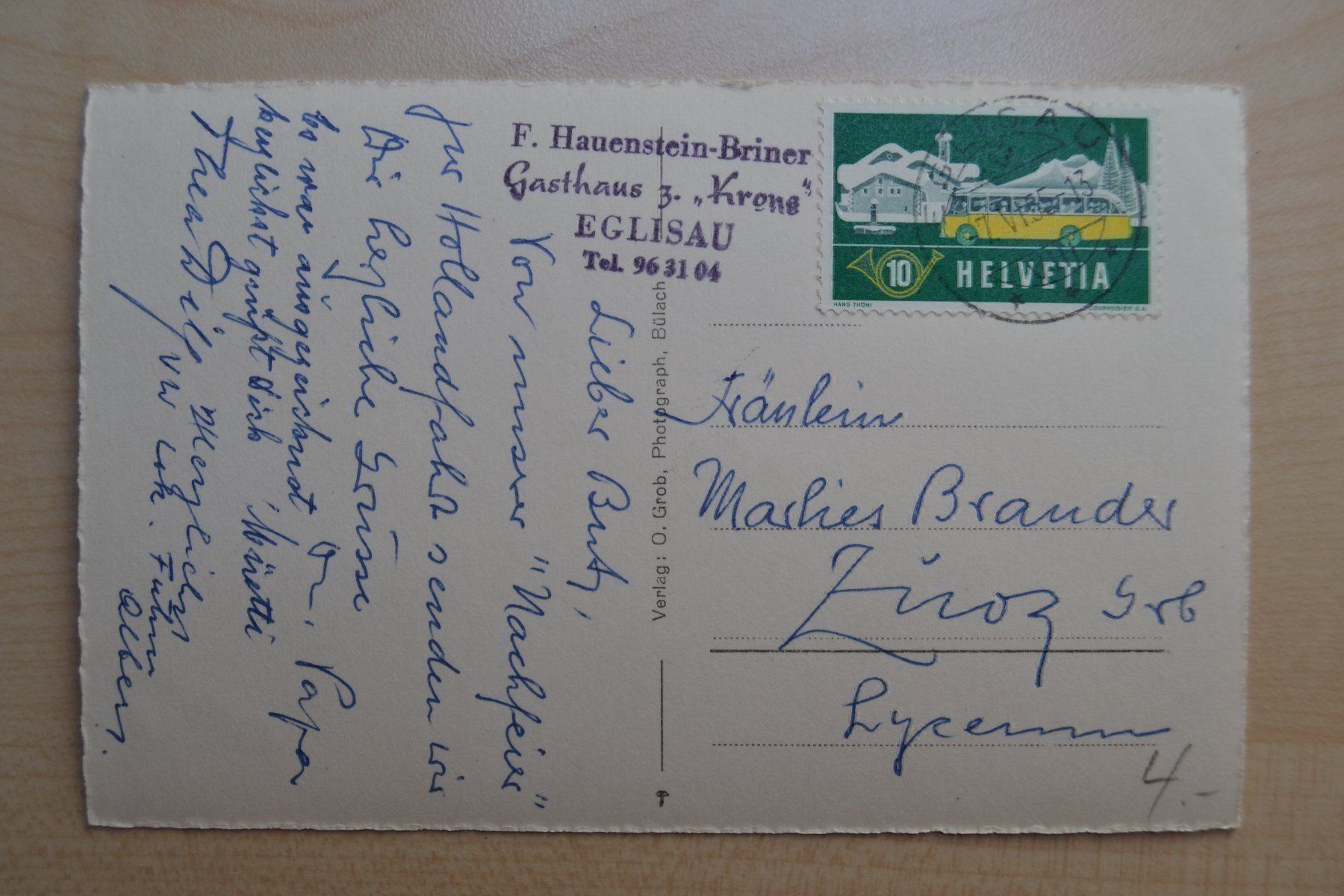 Cartoline postali: Eglisau mit Viadukt – Usato da Beinwil am See venduto da kajak55 1