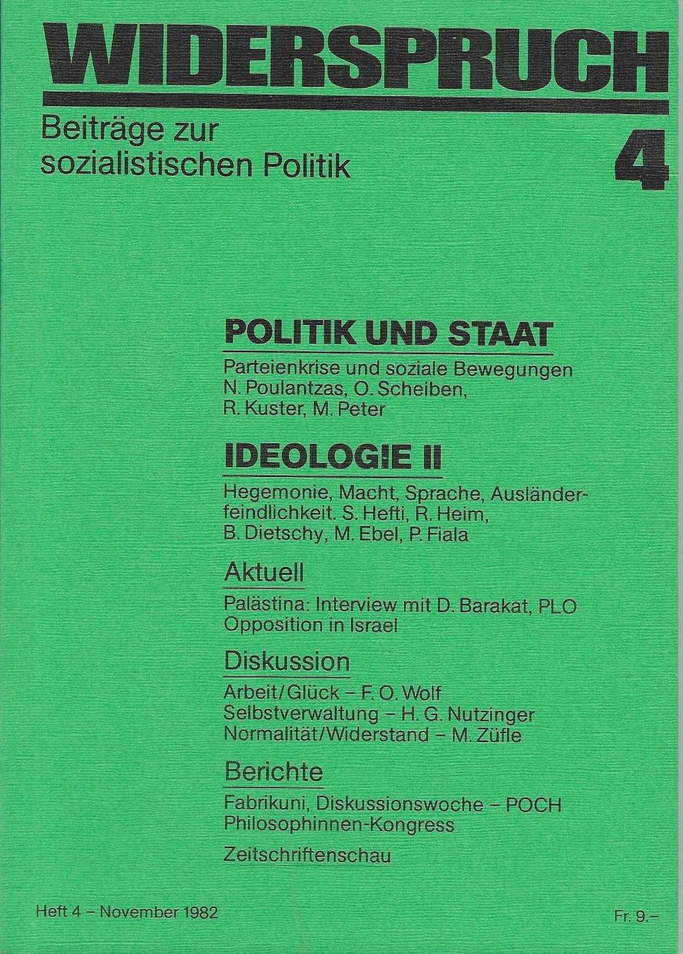 Bücher: Widerspruch 4 – Gebraucht aus Flims - Dorf von Stagediver