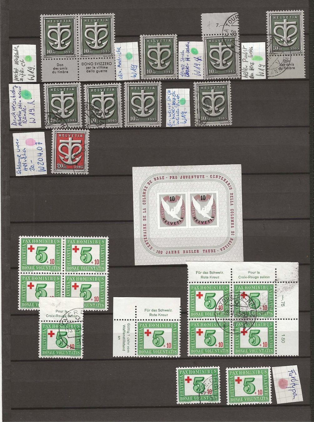 Tutti i francobolli: 5 Steckseiten Sondermarken - teils mit Abarten – Usato da Gümligen venduto da Geniusbuy 2