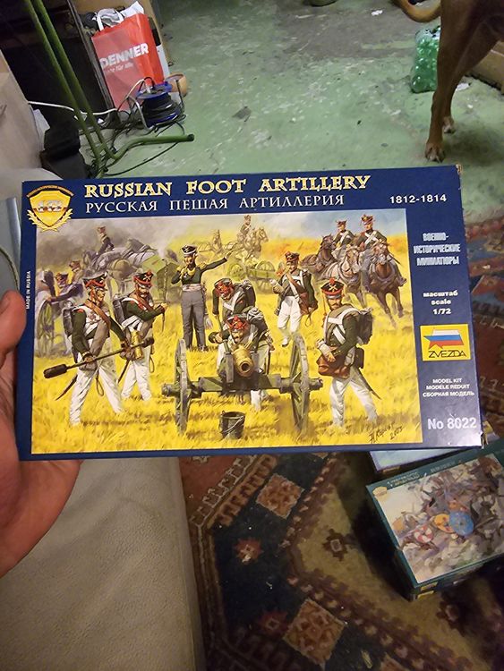 GSI Creos Zvezda Models 1/72 Kit de Maquette d'artillerie à Pied Russe Napoléonienne Wars