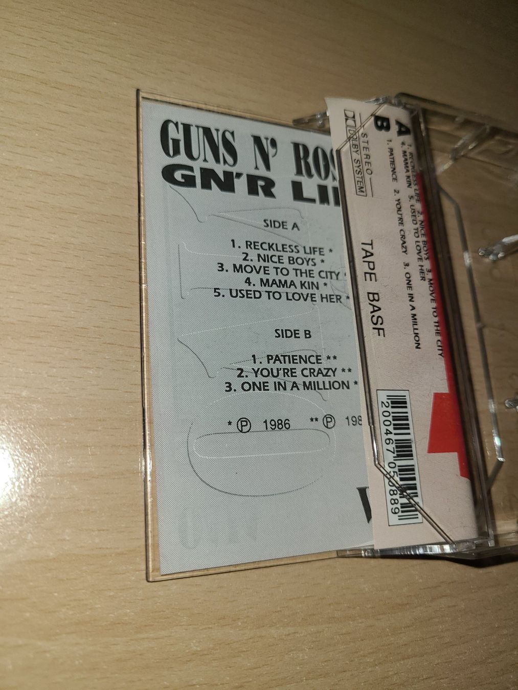 Kompaktkassetten: GUNS N' ROSES Musikkassette – Gebraucht aus Zürich von hof_nv8t 1