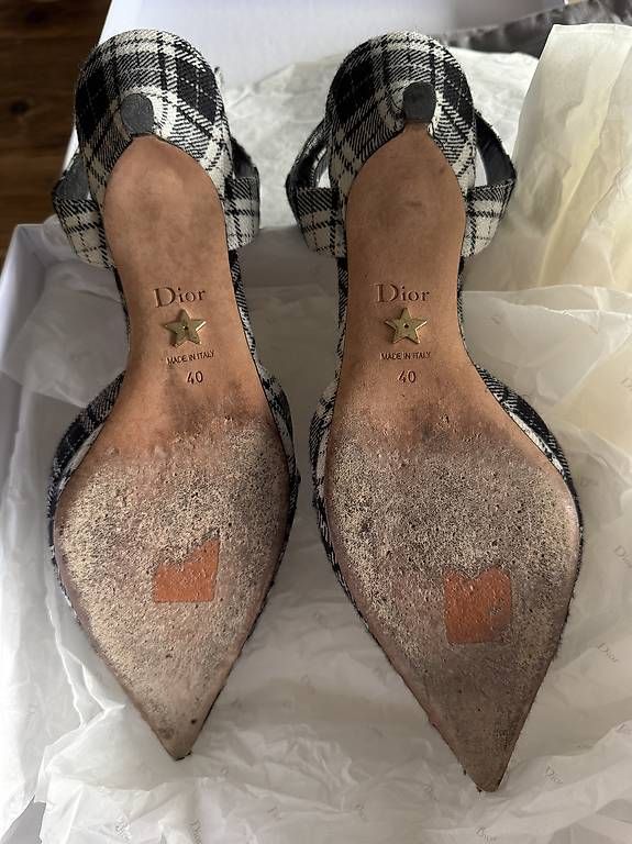 Scarpe da donna: Dior Plaid Kitten Heels – Usato da Zollikerberg venduto da sop_p82l 1