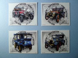 2015 Sondermarken Schweizer Automobile ET Voll. 1556-1559
