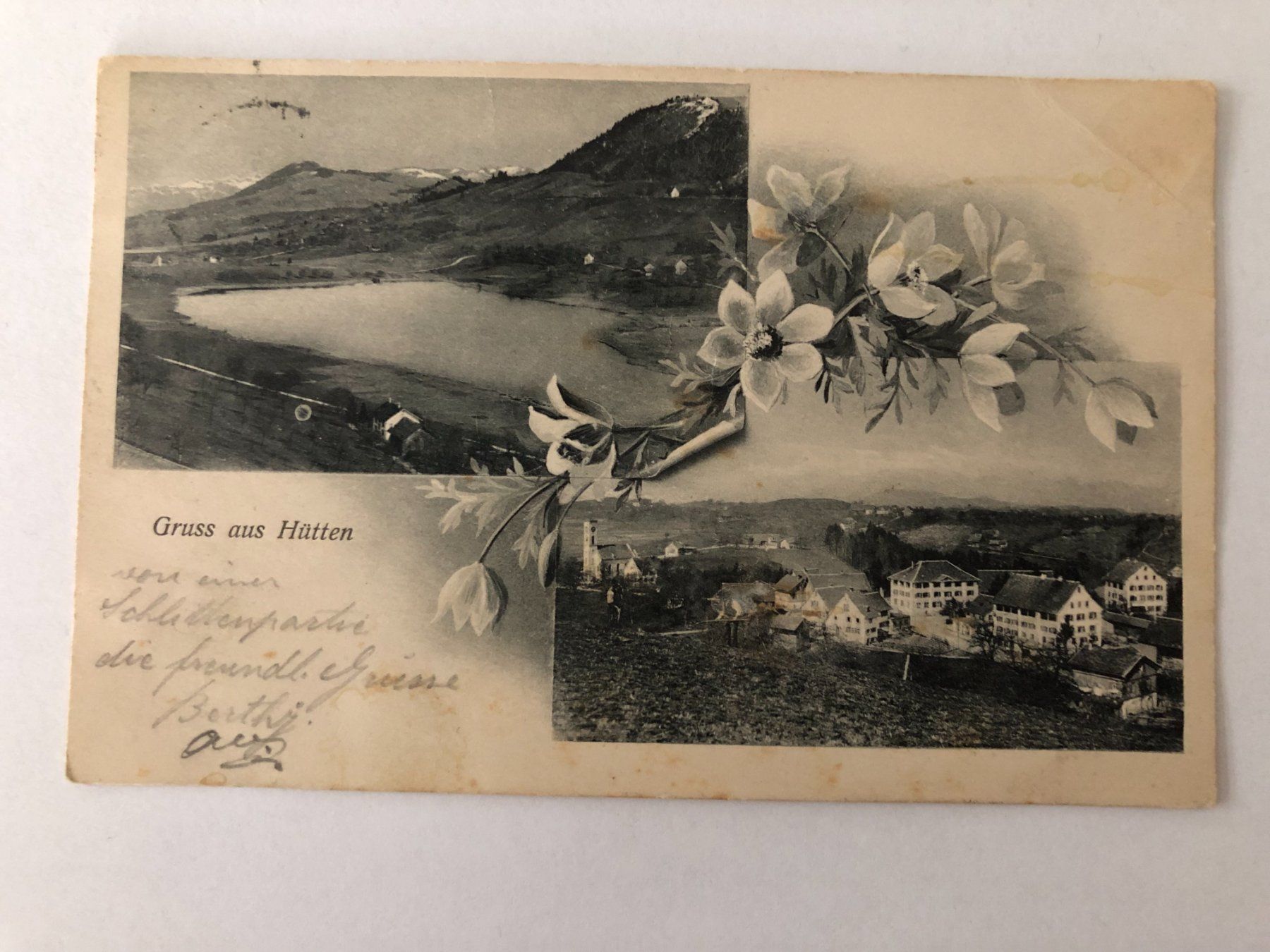 Cartoline postali: Gruss aus Hütten 1911 – Usato da Pfäffikon ZH venduto da Waltoversand