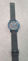 Blaue Felgen Armbanduhr