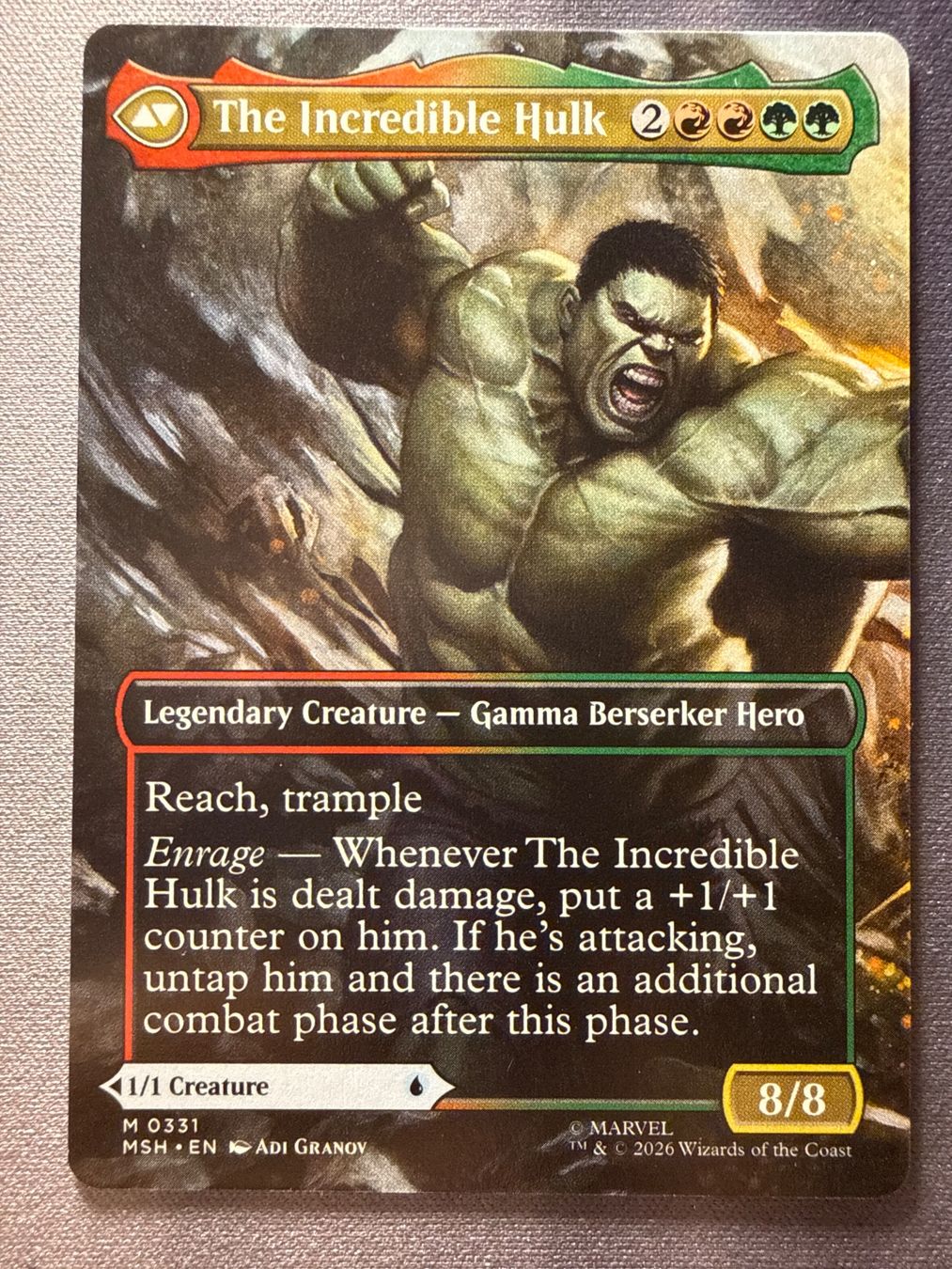 Magic The Gathering Carte collezionabili: Bruce Banner / The Incredible Hulk 0331 Marvel – Nuovo (secondo la descrizione) da Windlach venduto da Karterix 1