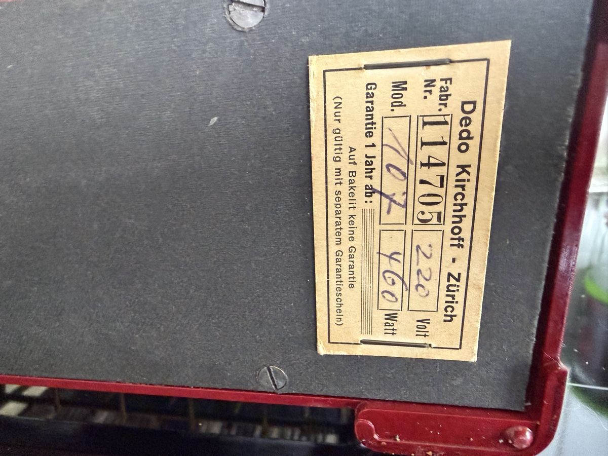Vintage Toaster Calmo Dedo Kirchhoff rot 220 Volt (D'occasion) à Zürich ...
