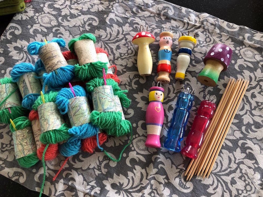 GARIOUANS Holz Strickpilz - Traditionelles Strickwerkzeug Für Dicke Wolle