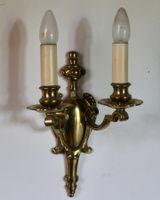 2 edle Wand-Appliquen (Lampen) aus Messing