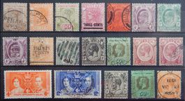 Straits Settlements British Lot mit alten Werten II