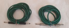 2x Instrumentenkabel Klinke 6.3mm