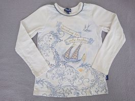 Mädchen Langarmshirt Pampolina Gr. 104 Weiss Schiff