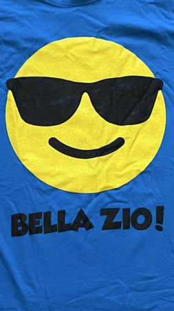 Cooles T-Shirt mit Spruch Bella Zio! Gr. S, Sommer-Look!