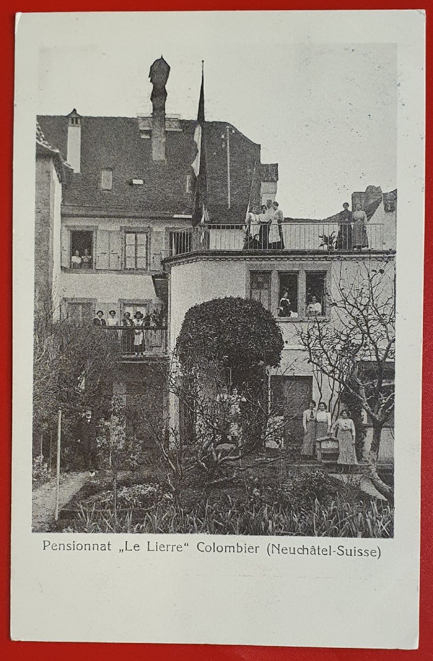 Cartoline postali: Colombier 1914 -  Pensionat "Le Lierre" – Usato da Kreuzlingen venduto da Rschweiz1
