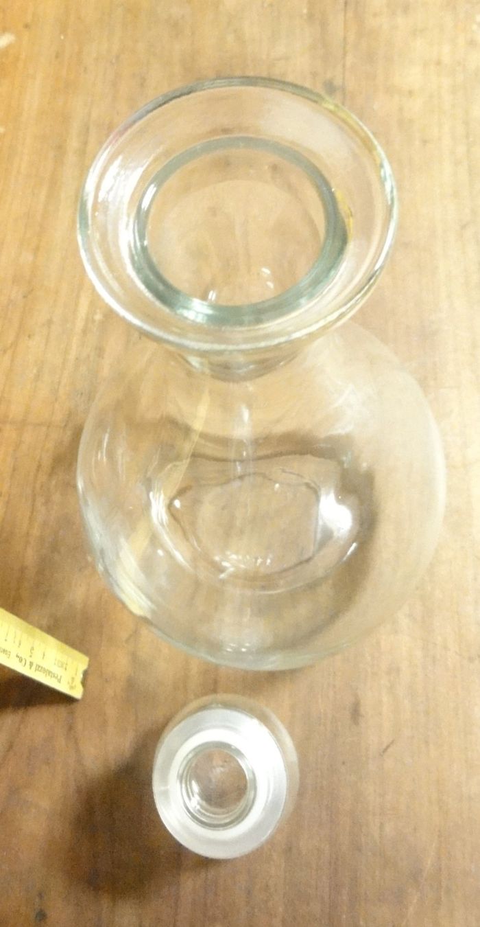 Caraffe: Glaskaraffe mit Glaspfropfen für Wein, Whisky, Cognac oder L – Usato da Wohlen AG venduto da Kande2007 5