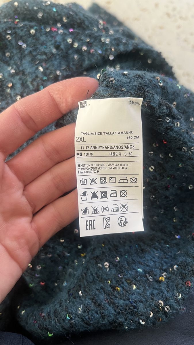 Benetton Maglioni & Felpe: Benetton Pullover Gr. 11-12 petrol – Nuovo (secondo la descrizione) da Tagelswangen venduto da Bomu 2
