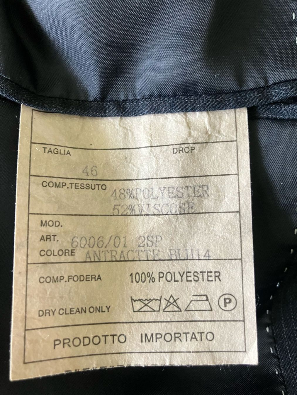 Completi: Completo uomo antracite tg.46 – Usato da Melano venduto da H-Sara 2