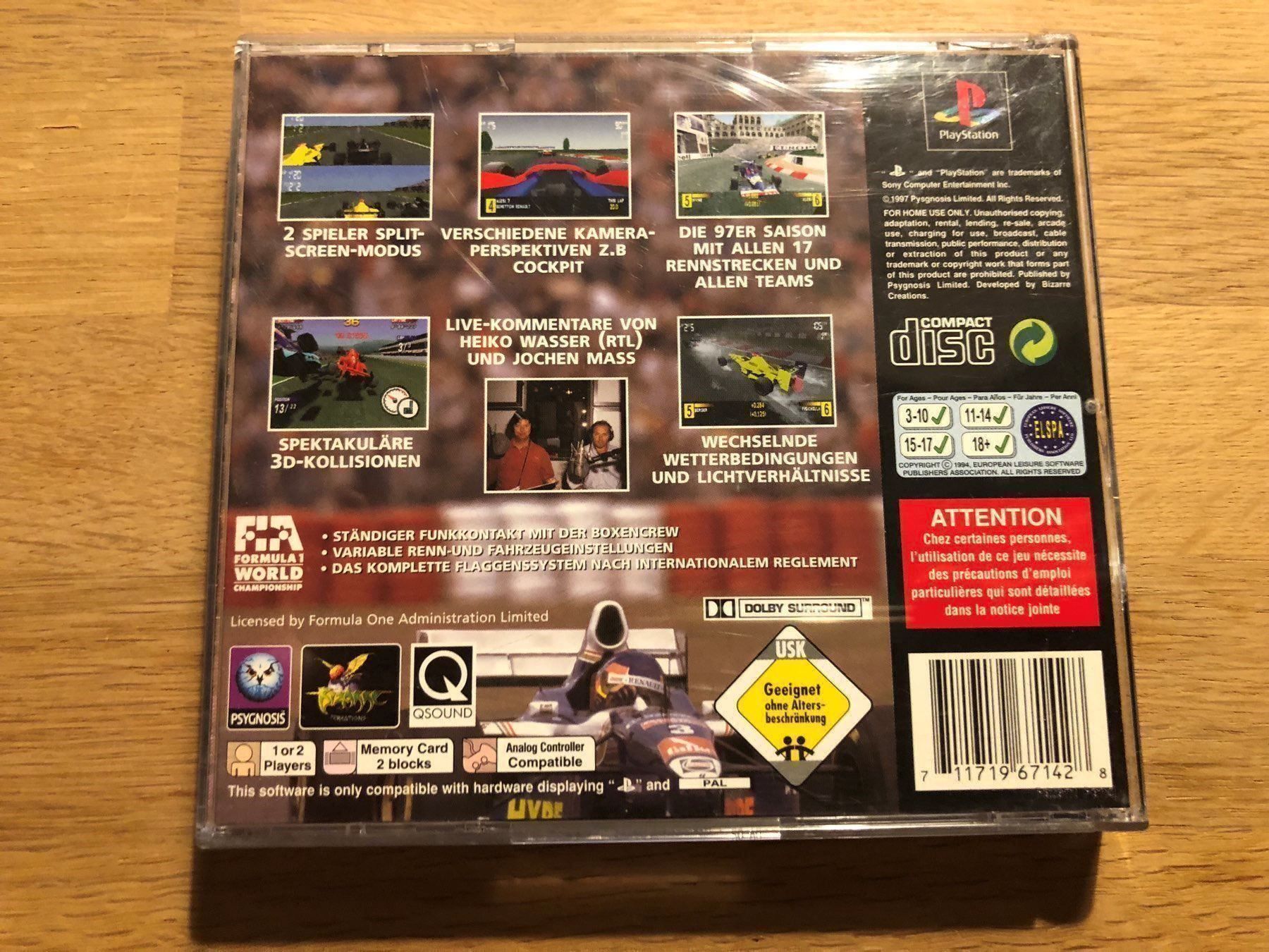 Sony Giochi: Formel 1 97 für PSX – Usato da Kestenholz venduto da Matti_09 1