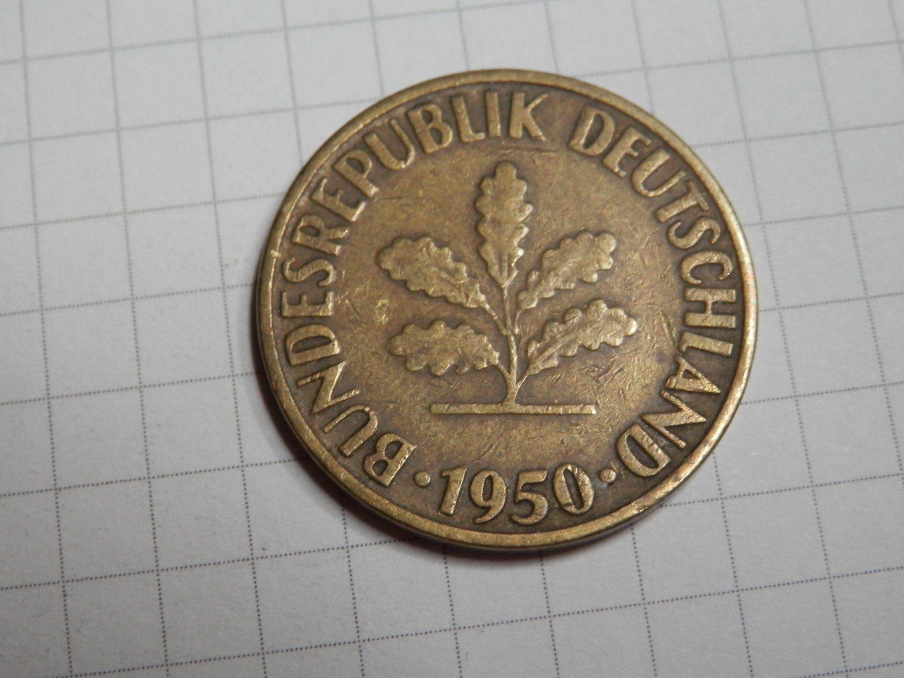 Tutti le monete: Deutschland 10 Pfennig, 1950 – Usato da Weiach venduto da weiach81