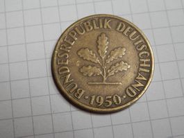 Deutschland 10 Pfennig, 1950