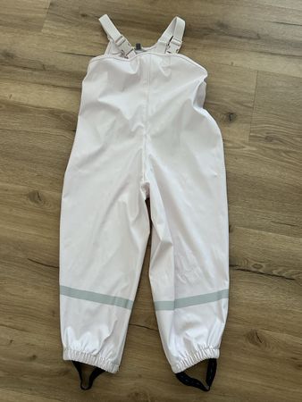 RegenhoseLatzhose rosa Grösse 110/116 wasserdicht
