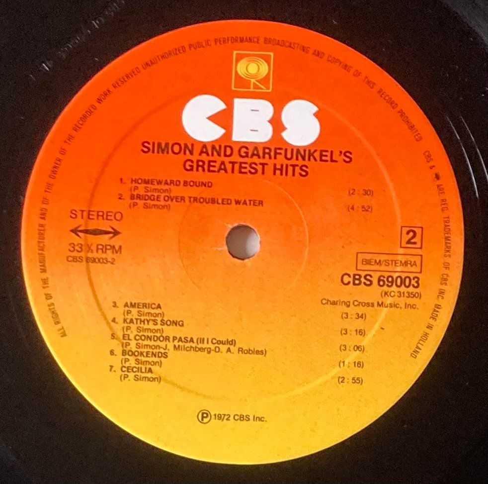 Dischi in vinile: Simon & Garfunkel – Greatest Hits / 1975 – Usato da Zürich venduto da LustForLive 2