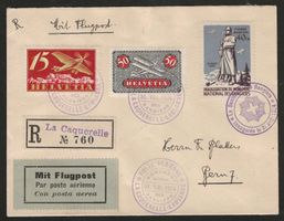 1924 : Flugpost Brief mit Vignette