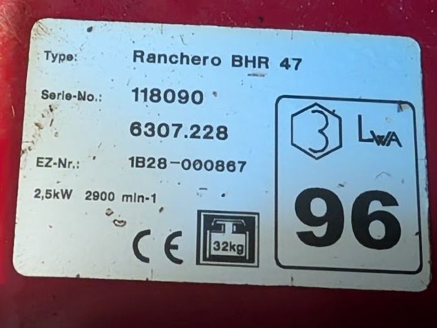 Migros Tagliaerba: Rasenmäher Ranchero BHR 47 – Difettoso da Hunzenschwil venduto da Superhe 1