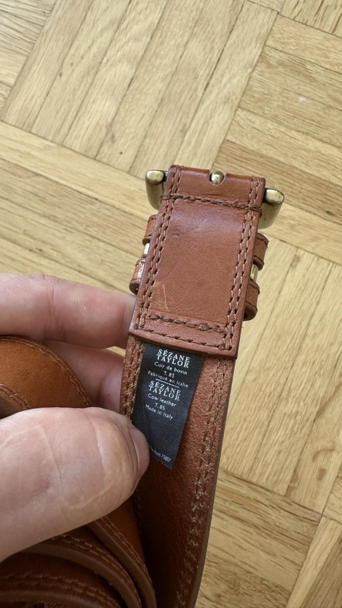 Sezane Cinture: Sézane Taylor Ledergürtel Gr. 85 Braun – Usato da Meilen venduto da dav_892b 2