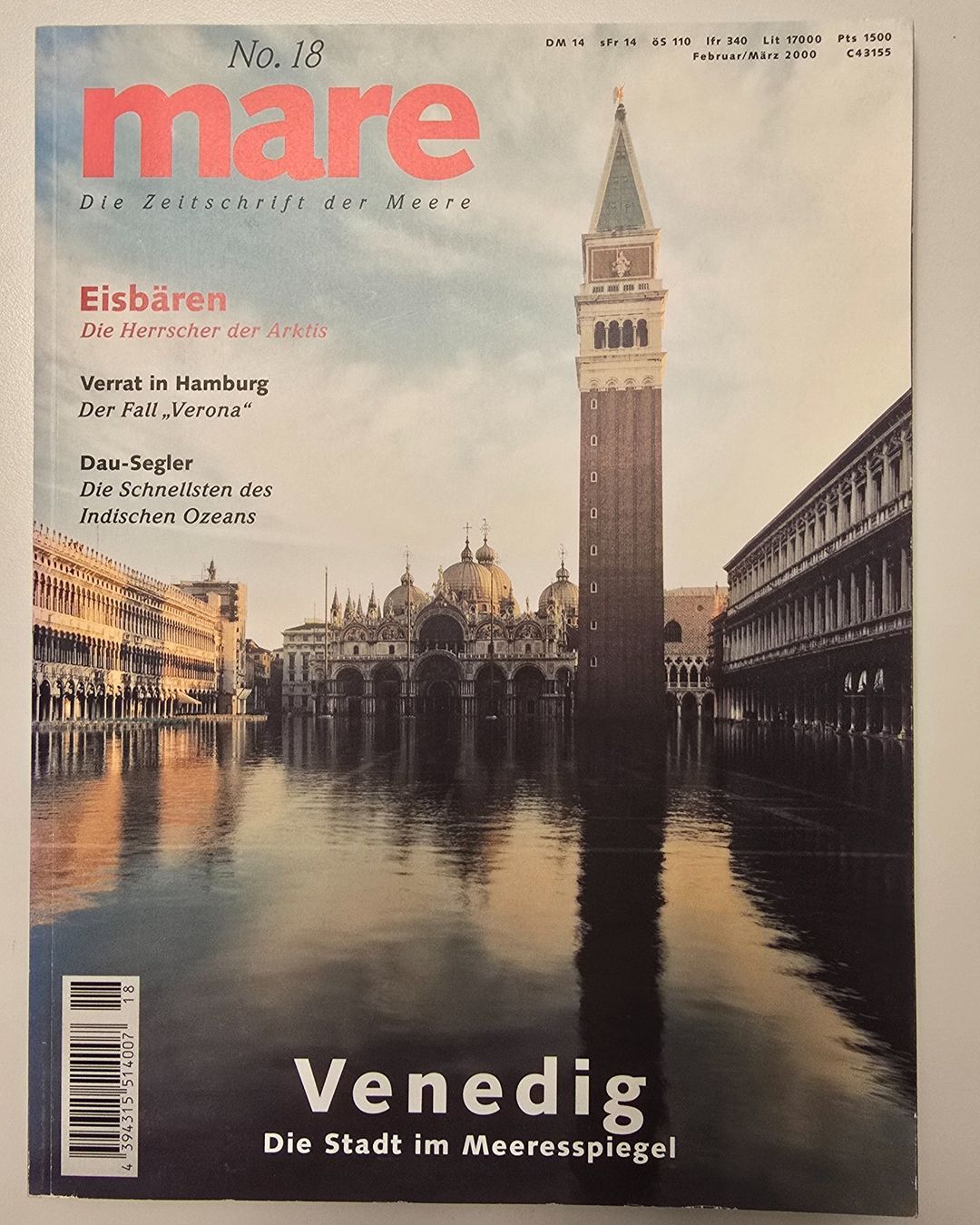 Zeitschriften & Magazine: Mare - Die Zeitschrift der Meere # 018 - Venedig – Neu (gemäss Beschreibung) aus Zürich von Bobesfee