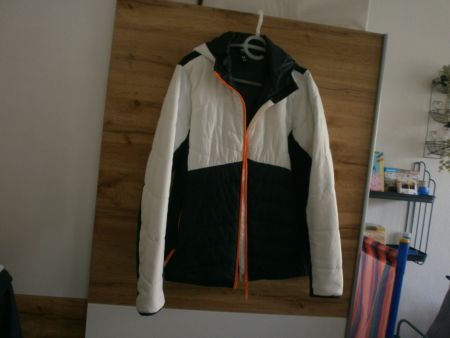 Übergangsjacke Damen blau weiss orange Grösse 42
