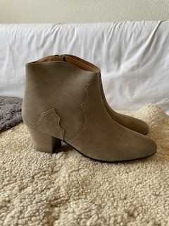 Isabel Marant Damenschuhe: Isabel Marant Taupe Suede Dicker Booties Size 38 – Neu (gemäss Beschreibung) aus Bernhardzell von Sunka0 2