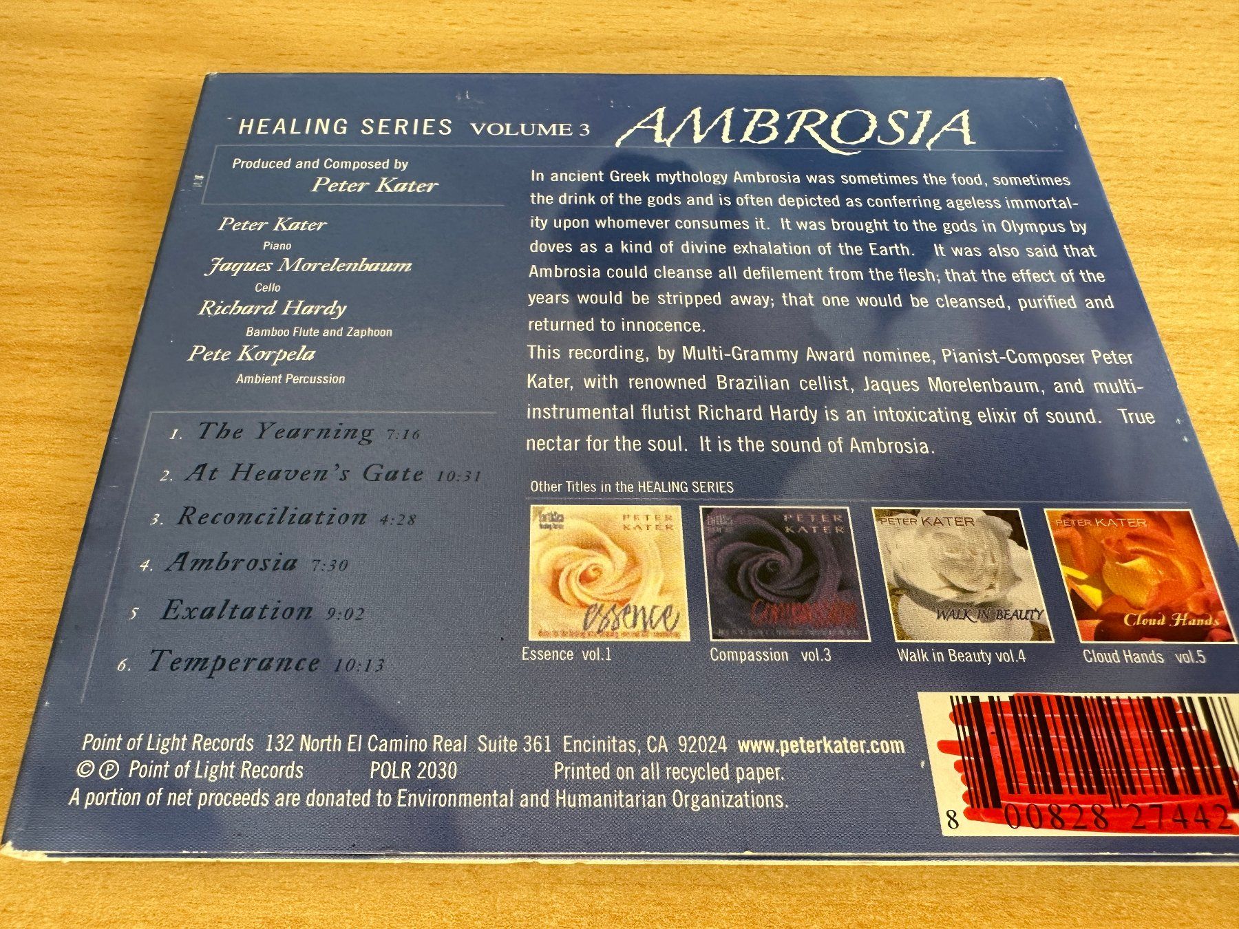CD: Peter Kater – Ambrosia – Usato da Rikon im Tösstal venduto da Alpenmutz 1