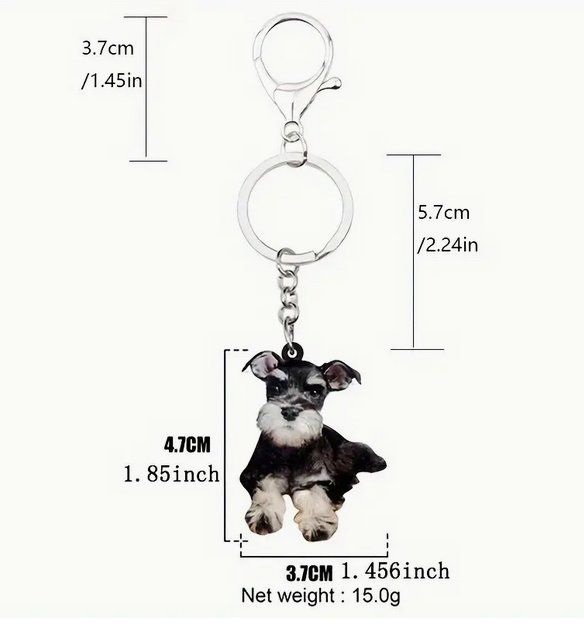Portachiavi: SCHLÜSSELANHÄNGER SCHNAUZER NEU – Nuovo e nell'imballaggio originale da Bad Ragaz venduto da Schtupsi 1