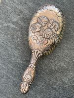Antike Silber Haarbürste Engel, 19Jh, England, punziert