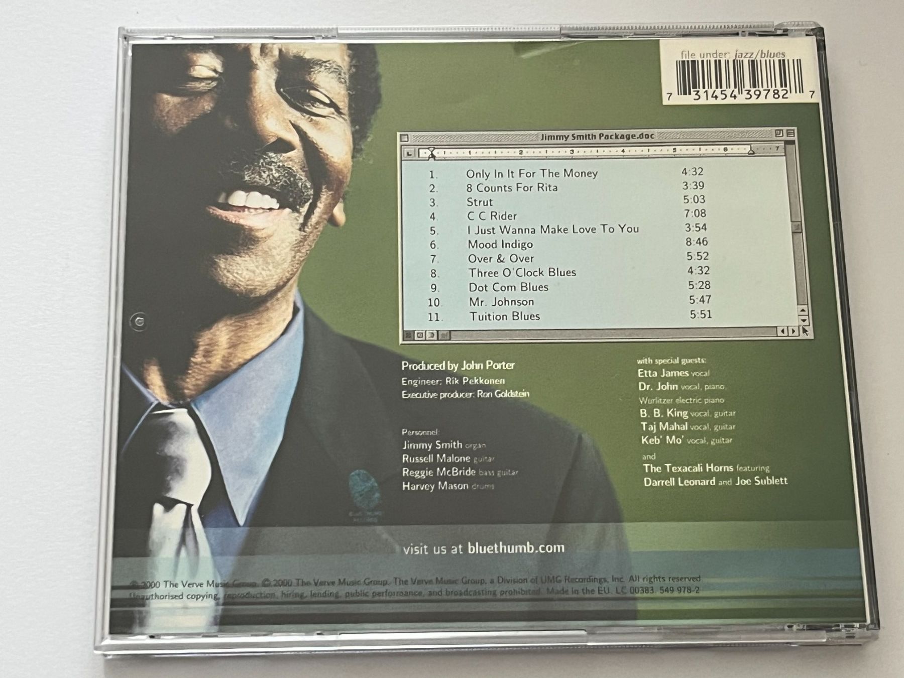 CDs: JIMMY SMITH  - Dot com blues – Gebraucht aus Lohn-Ammannsegg von Gladiator 1
