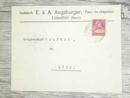 TR20 Enveloppe + Timbre Suisse 1924