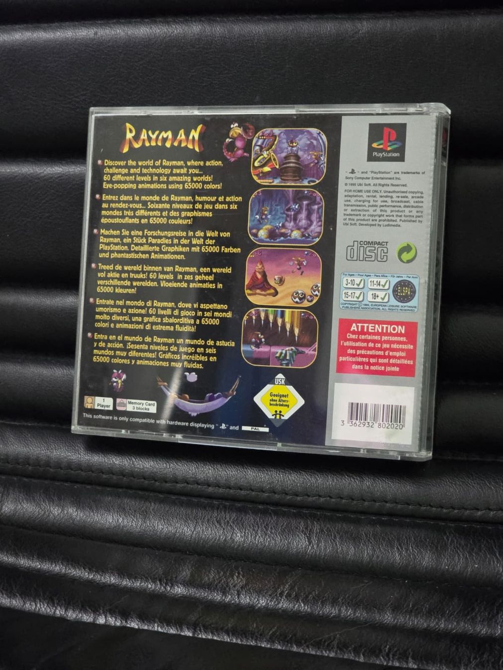 Sony Spiele: Rayman PS1 PAL Platinum (CIB) – Gebraucht aus Emmen von BieteNurSo 1